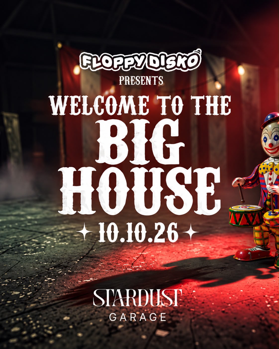Floppy Disko at Stardust Garage, October 10th 2026, 10PM to late